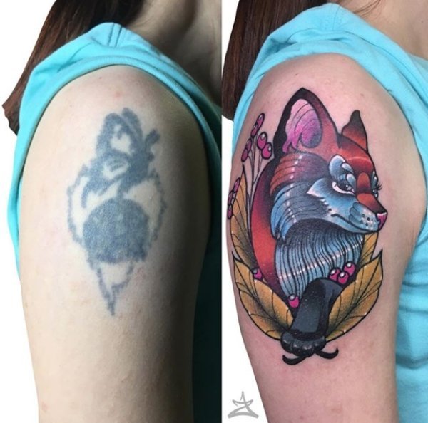 Awesome Tattoo Cover-Ups (23 pics)