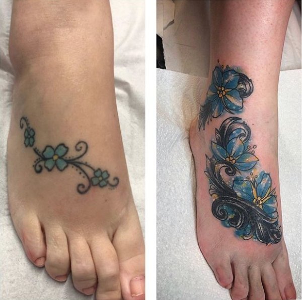 Awesome Tattoo Cover-Ups (23 pics)