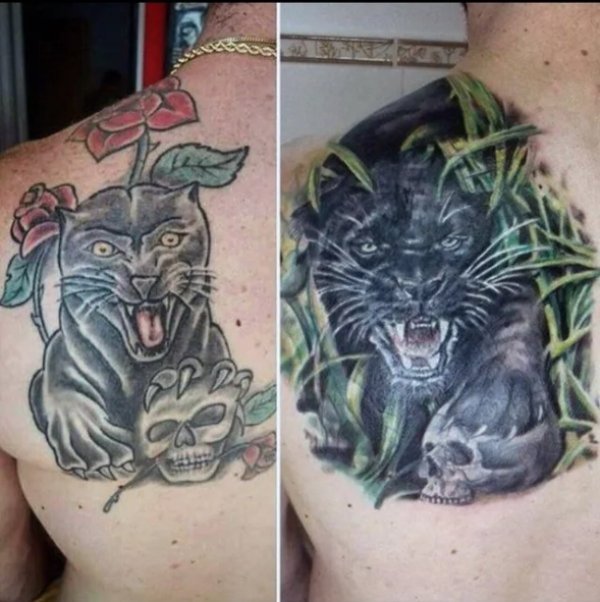 Awesome Tattoo Cover-Ups (23 pics)