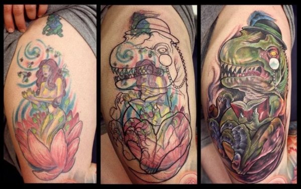 Awesome Tattoo Cover-Ups (23 pics)