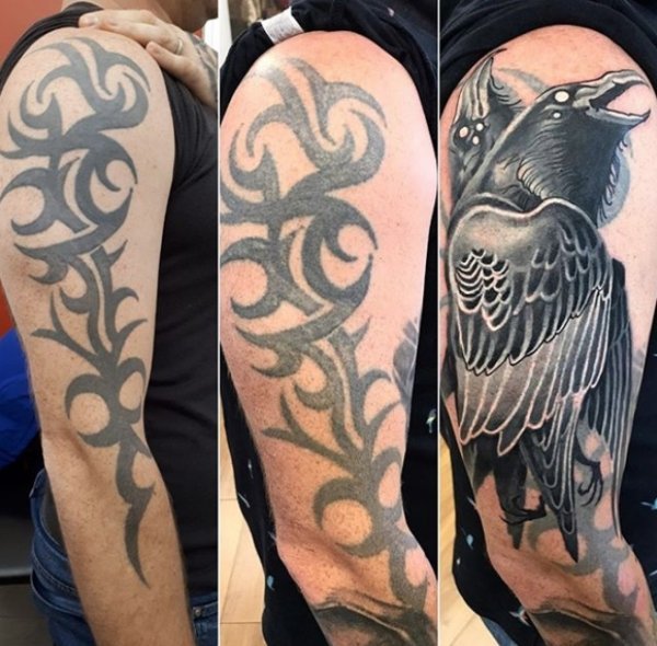 Awesome Tattoo Cover-Ups (23 pics)