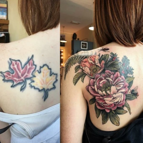 Awesome Tattoo Cover-Ups (23 pics)