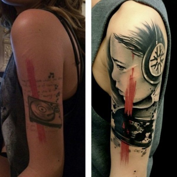 Awesome Tattoo Cover-Ups (23 pics)