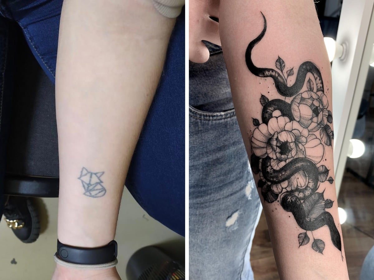 Awesome Tattoo Cover-Ups (17 pics)
