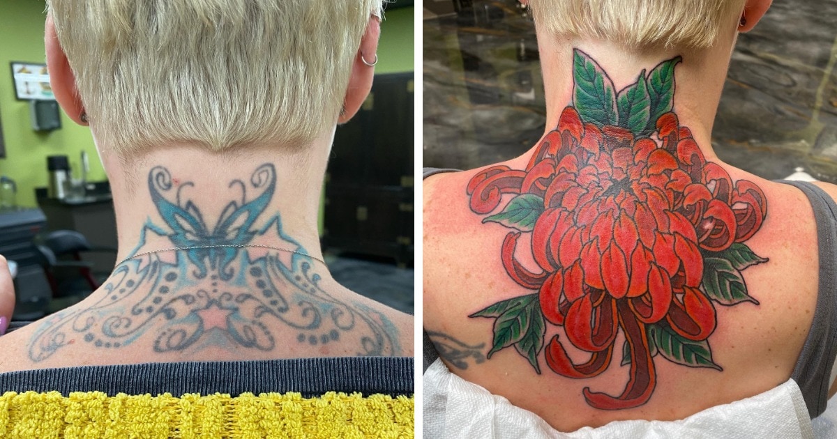 Awesome Tattoo Cover-Ups (17 pics)