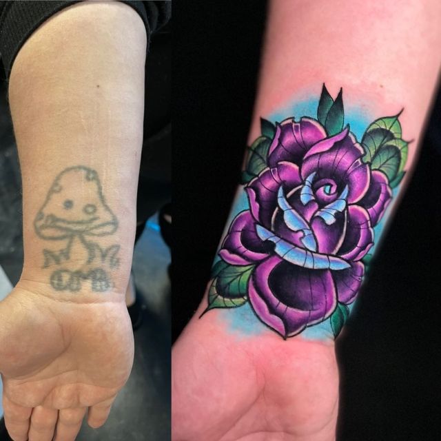 Awesome Tattoo Cover-Ups (17 pics)